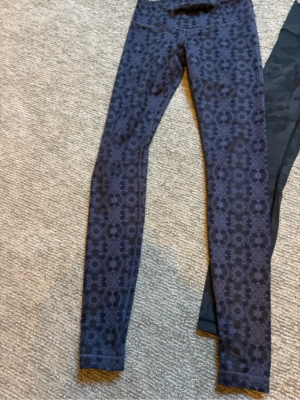 lululemon athletica Bundle- Navy, Black Camo, and Patterned Leggings Trio
